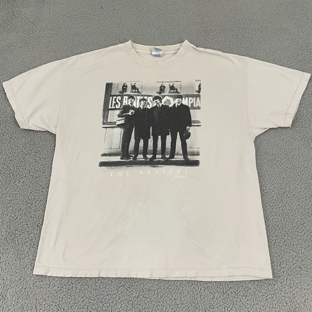 Vintage 2001 Les Beatles Short Sleeve Tee‎ T-Shirt 2XL Alstyle Apple